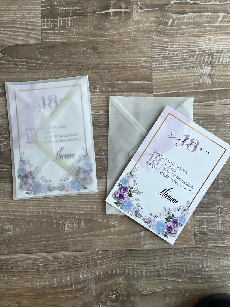 Invito compleanno personalizzato 18esimo