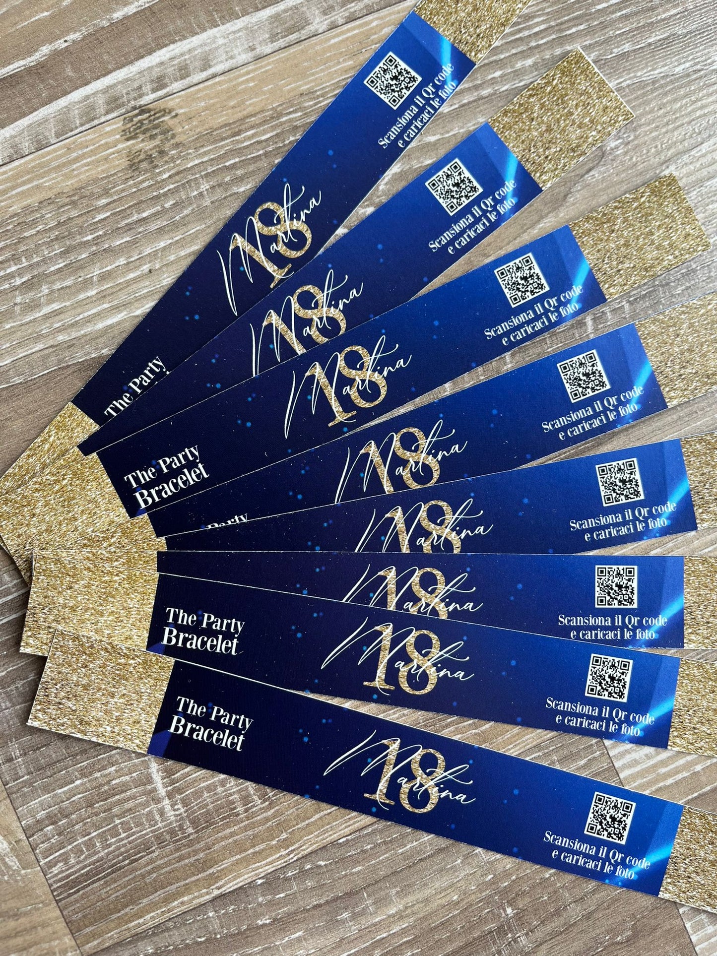 Braccialetto personalizzato per festa compleanno