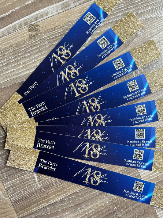 Braccialetto personalizzato per festa compleanno
