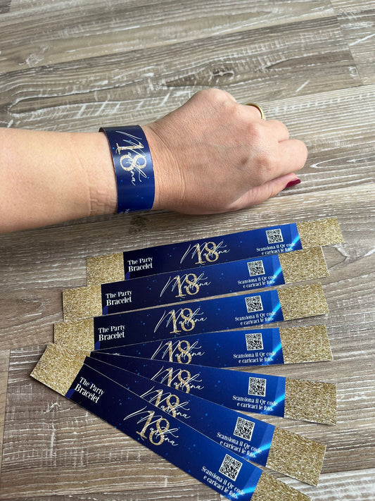 Braccialetto personalizzato per festa compleanno
