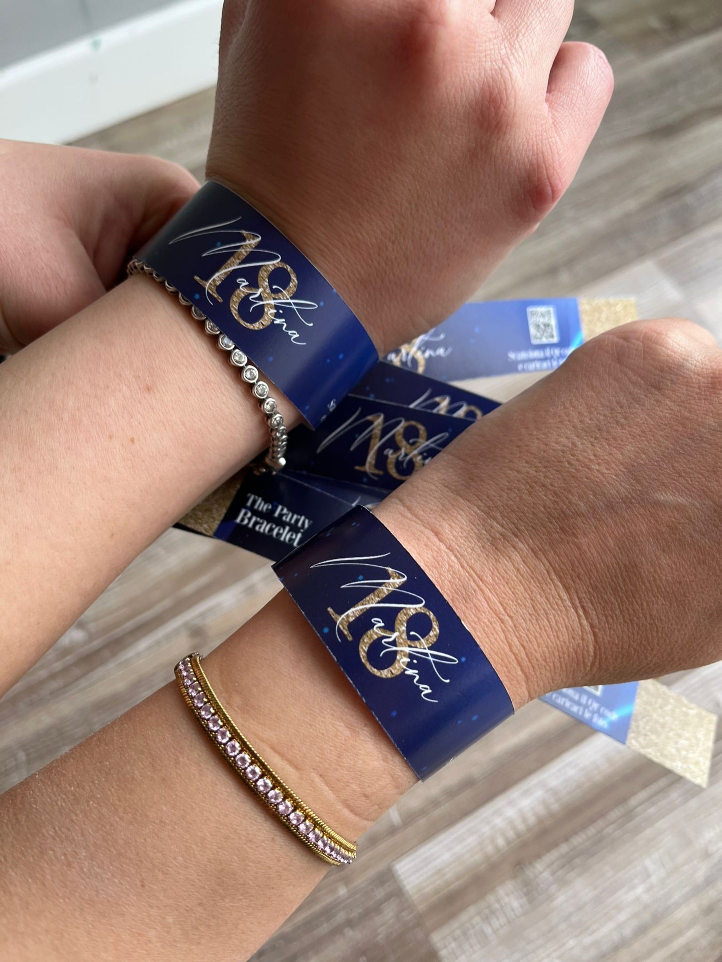 Braccialetto personalizzato per festa compleanno