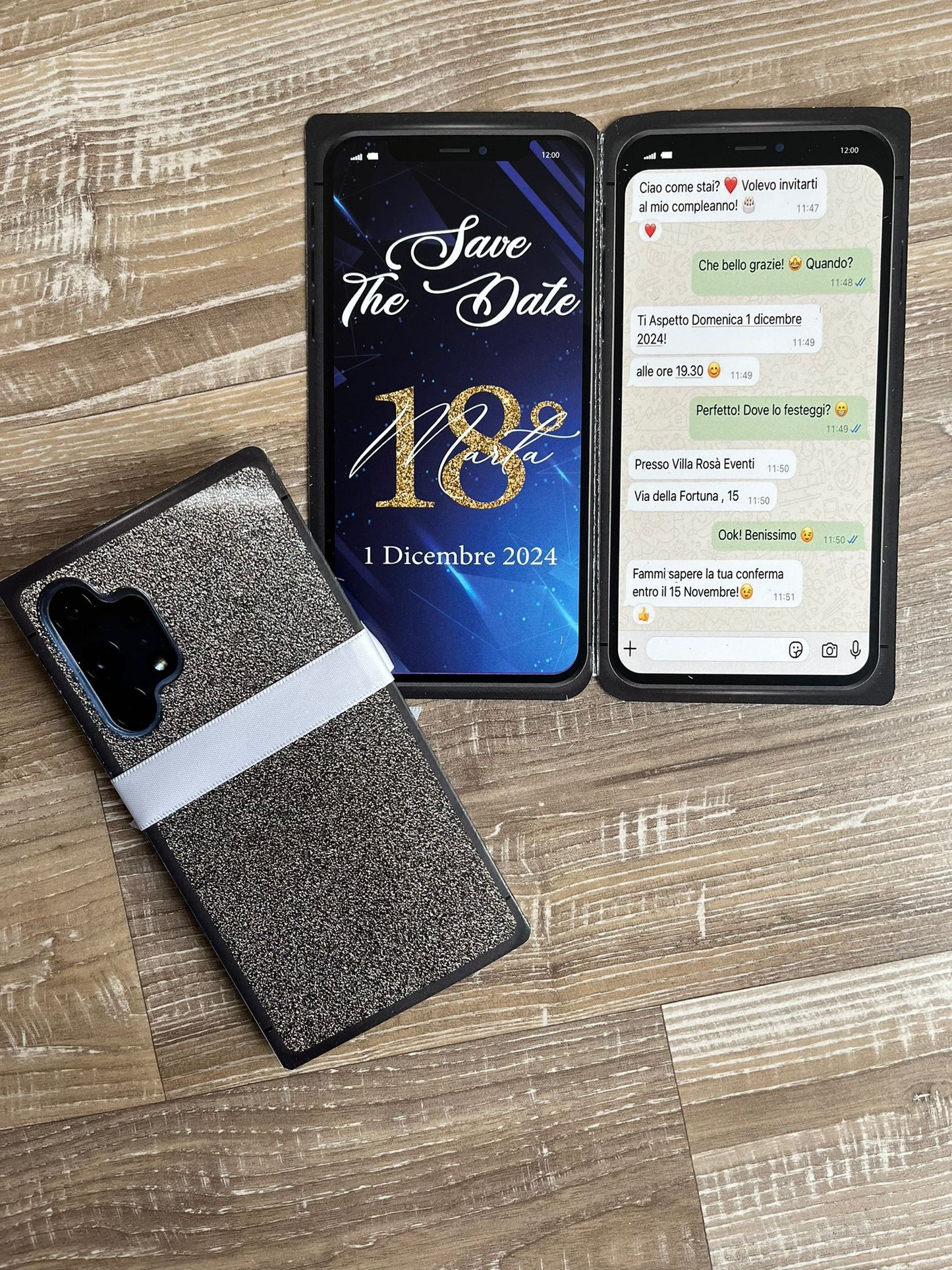 Invito 18esimo compleannoformato smarphone