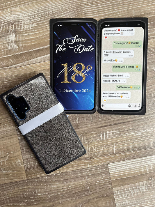 Invito 18esimo compleannoformato smarphone