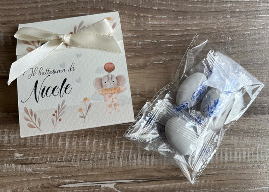 POCKET PORTACONFETTI Battesimo - Elefantino