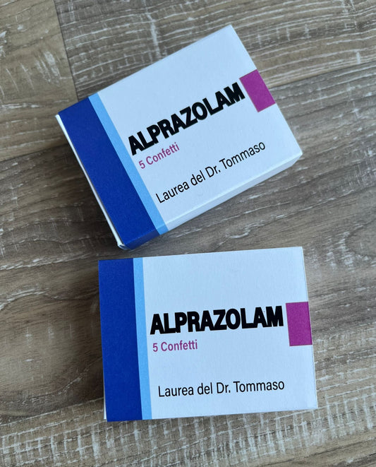 Scatolina portaconfetti Laurea ALPRAZOLAM