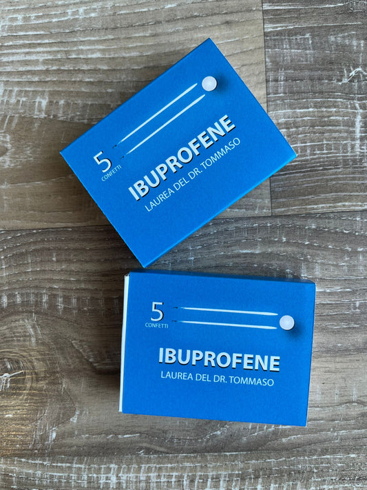 Scatolina portaconfetti Laurea IBUPROFENE