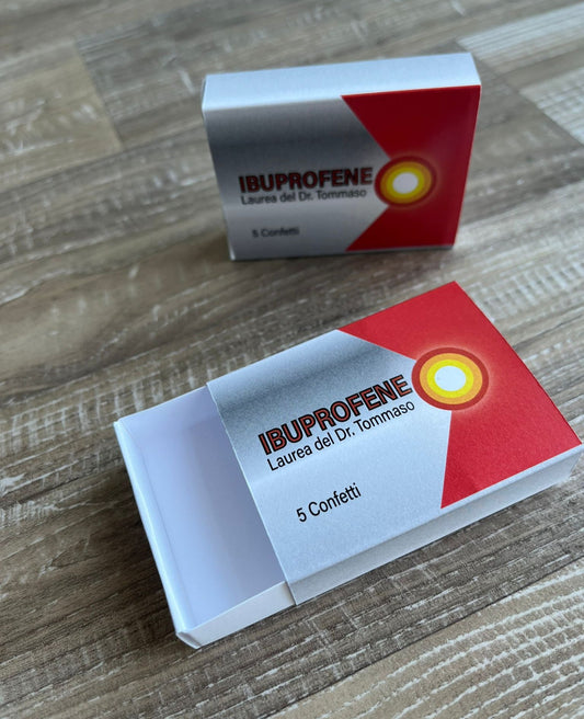Scatolina portaconfetti Laurea IBUPROFENE