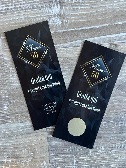 Gratta e vinci COMPLEANNO 50 nero e oro