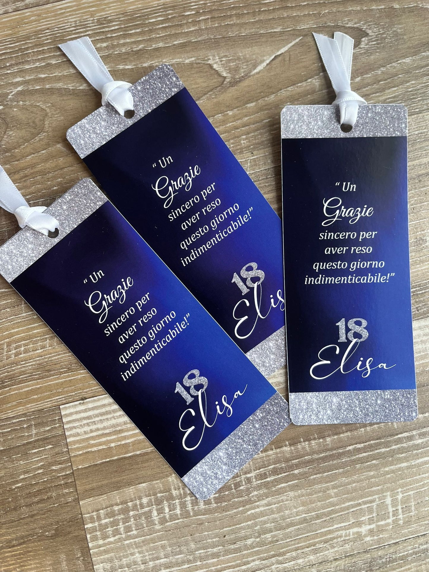 Segnaposto a segnalibro ri ringraziamento compleanno