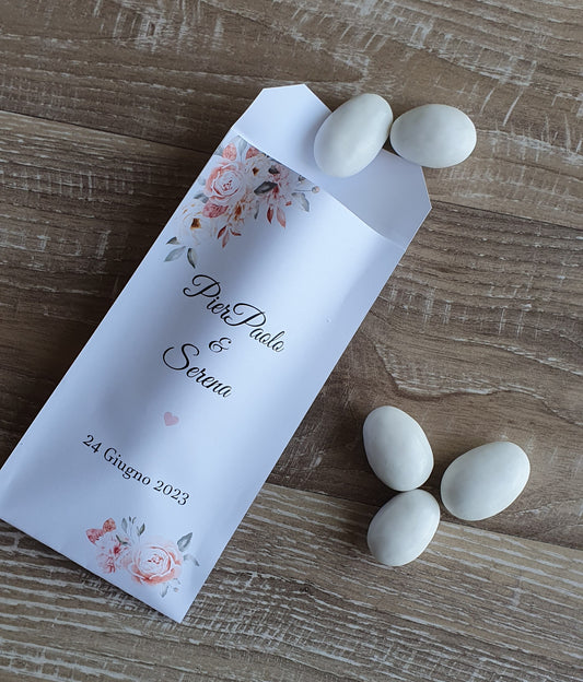 Bustina Confetti Matrimonio personalizzata