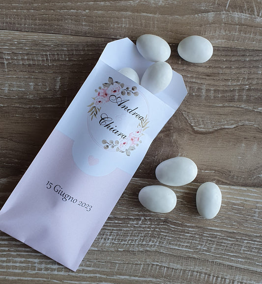 Bustina Confetti Matrimonio personalizzata