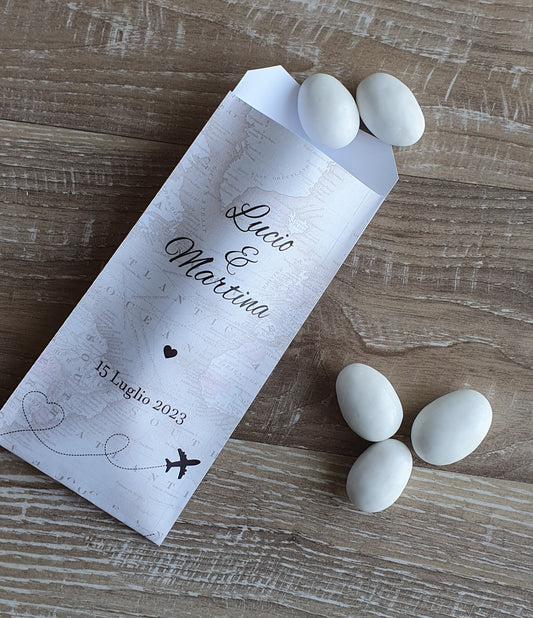 Bustina Confetti Matrimonio personalizzata
