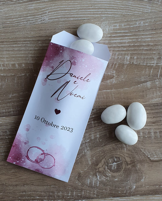Bustina Confetti Matrimonio personalizzata