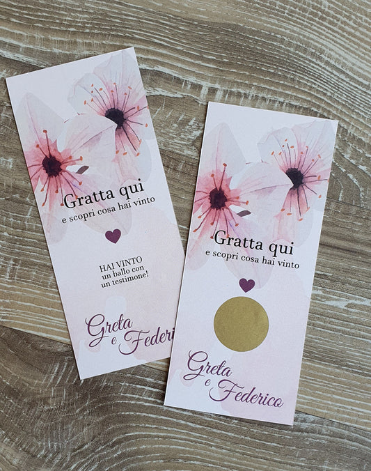 idee intrattenimento Matrimonio - gratta e vinci