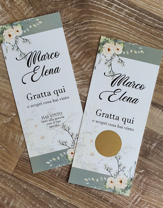 Gratta e vinci  Matrimonio - VERDE SALVIA