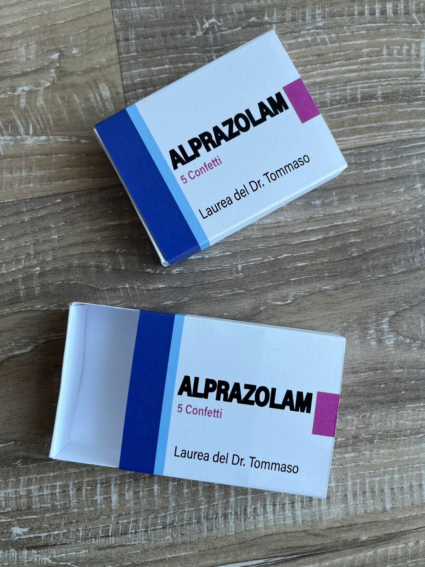 Scatolina portaconfetti Laurea ALPRAZOLAM