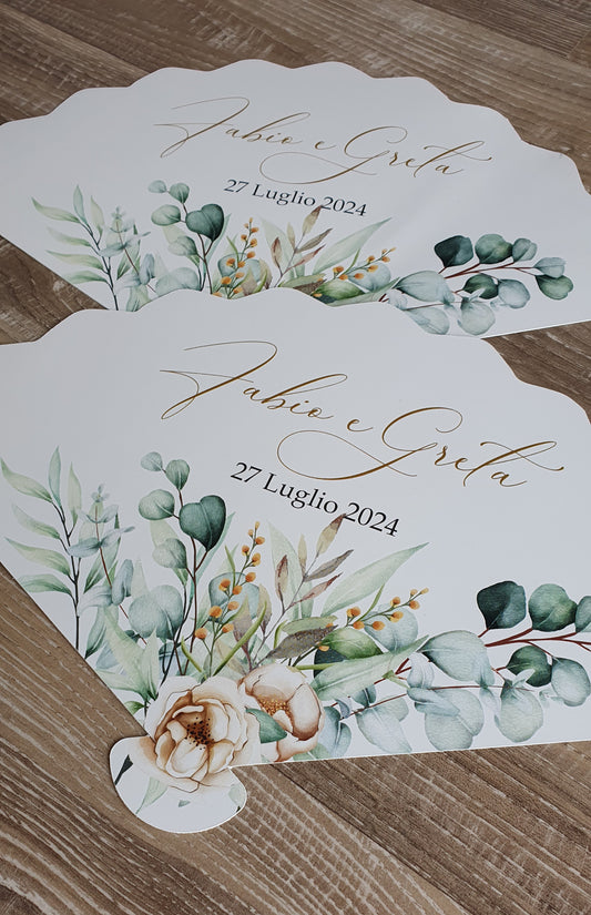 ventaglio sagomato cartoncino