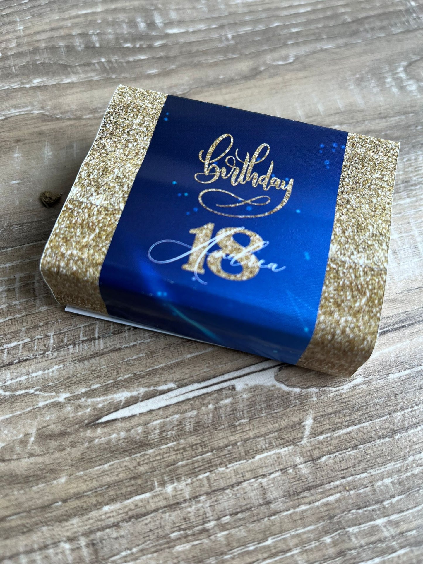 Scatoline COMPLEANNO  Blu e Oro