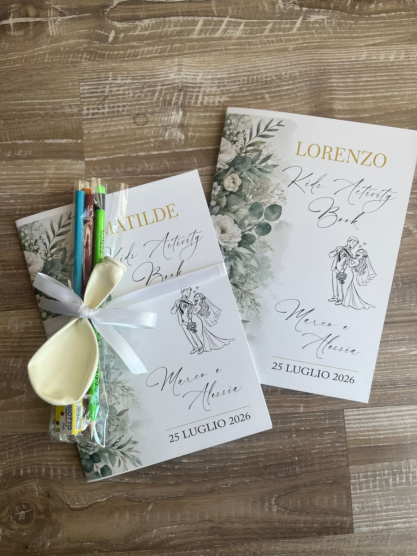 Kids Wedding  activity book personalizzato