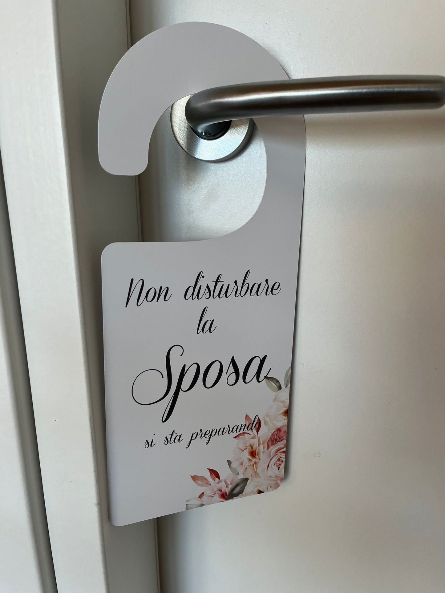 Cartoncini segnaporta Non disturbare la sposa e sposo 