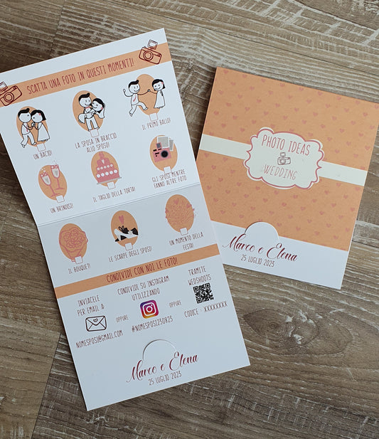 CARD WEDDING FOTO IDEA MATRIMONIO